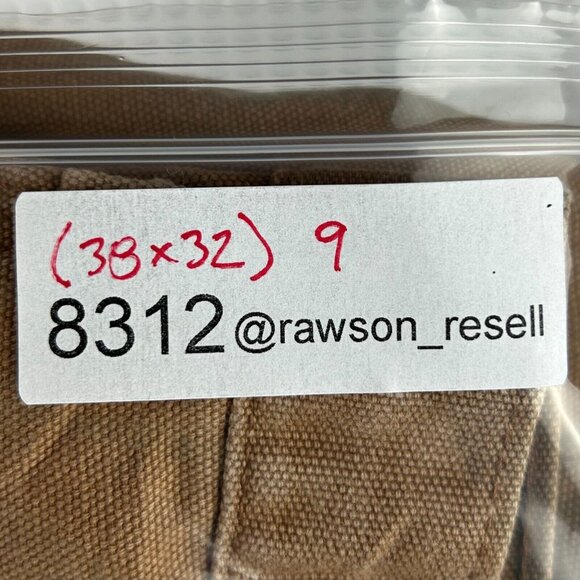 Dickies Carpenter Pants 38x32 Brown Painter Painted Distressed Faded Work Wear - Picture 7 of 7